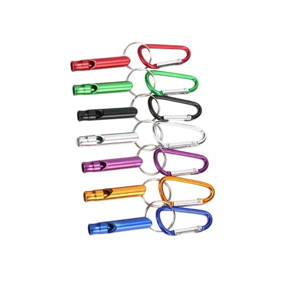 High Decibel Rescues Whistle Durability Aluminum Alloys Construction Carabiner Hook For Outdoor Safety Survival