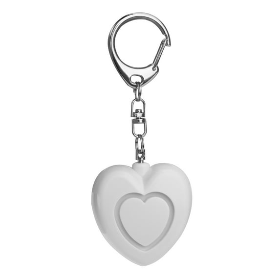 High Decibels Heart-shaped Key Ring Alarm Ward Call for Help Women Self-defense Anti-wolf Device