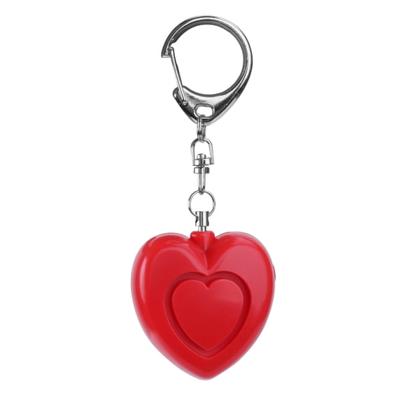 High Decibels Heart-shaped Key Ring Alarm Ward Call for Help Women Self-defense Anti-wolf Device