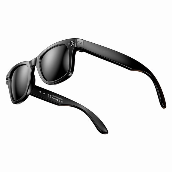 Angle Tree Smart AI Camera Glasses 8MP HD Video Recorder with Photo Translation Voice Control WiFi Transfer Anti-Shake Music Sunglasses