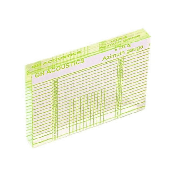High Definition Acrylic Vta Balance and Azimuth Adjustment Ruler for Lp Vinyl Phonograph