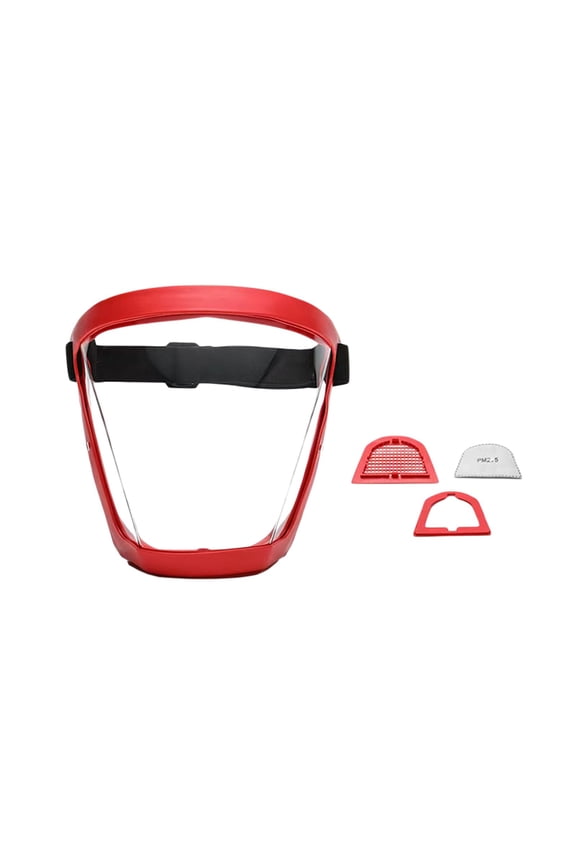 High Definition Anti Fog Full Face Shield PC Material Protective Cover Against Splashes Fumes for Industrial and Cycling Use