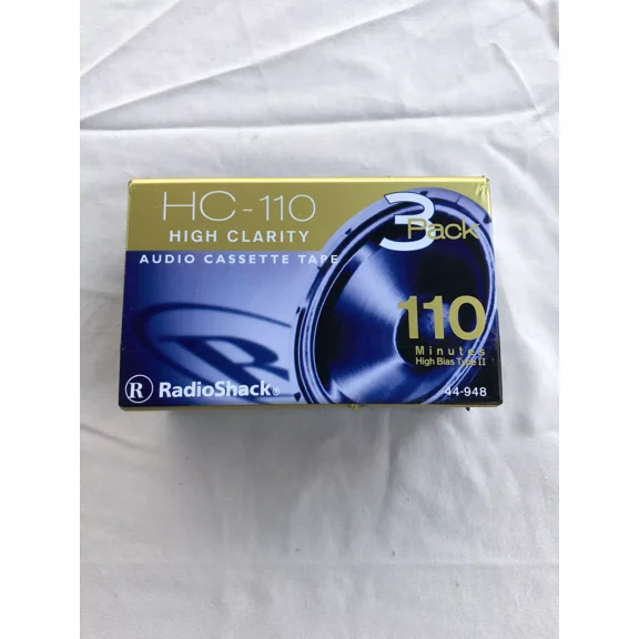 High Definition Audio Cassette Tape 3 Pack NEW AND SEALED