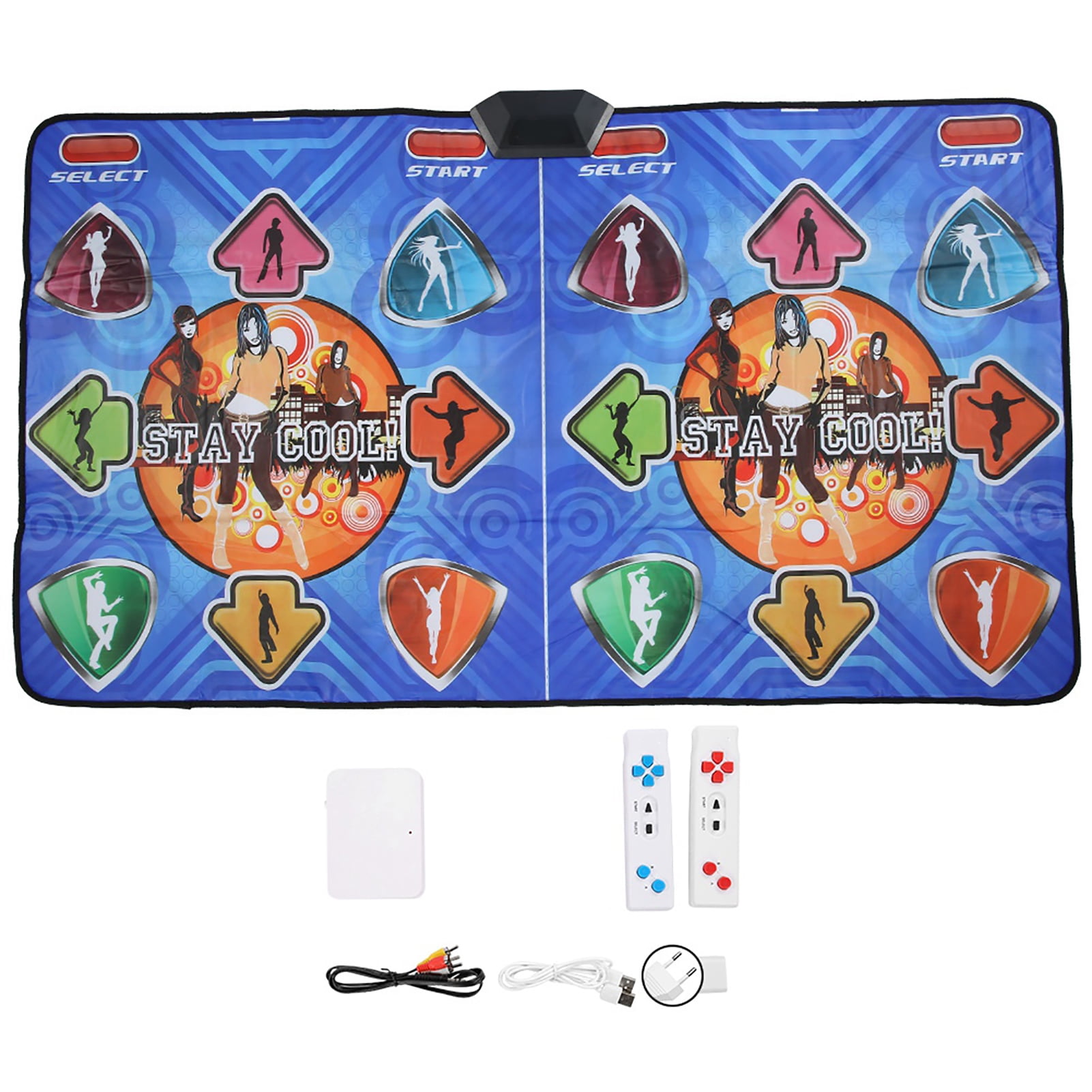High Definition Dance Mat Pad Double Players Television Interface