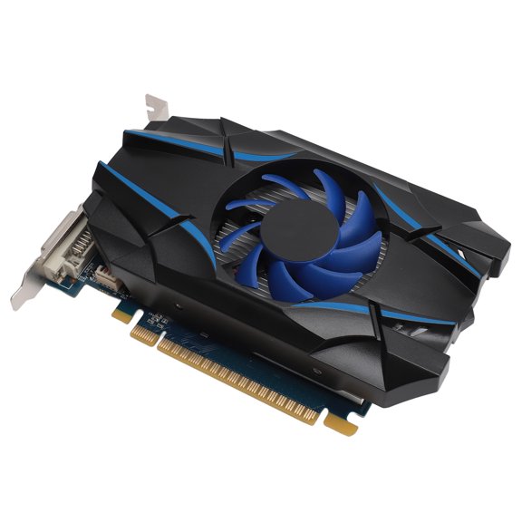 High Definition GT1030 2G Graphics Card PCIe Dedicated Gaming Graphic Card with Active Cooling Fan HDMI DVI Outputs for Smooth Desktop PC Computer Multimedia Playback and Casual Gaming Upgrade