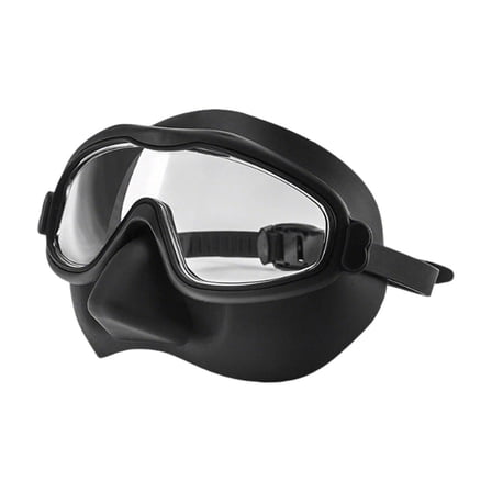 High Definition Integrated Nose and Eye Swimming Goggles with Large Frame for Adults - and Comfort for Pool Swimming