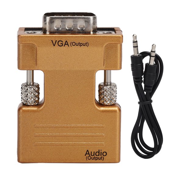 High Definition Multimedia Interface to VGA Converter Female to Male HD Audio Cable Adapter