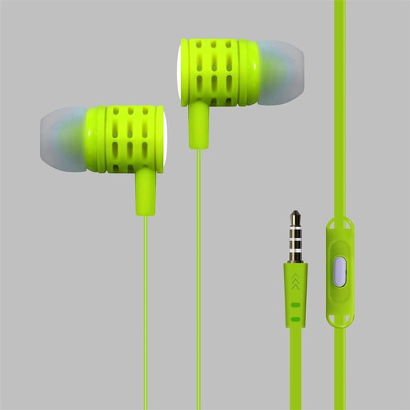 High Definition Sound 3.5mm Stereo Earbuds/ Headphone for Alcatel 1L Pro (2021), 1S, 1L (2021), 1SE,Insight, SMARTFLIP, Avalon V, 3L (2019), 3,1s, 1x,1C,1x (Yellow) - w/ Mic