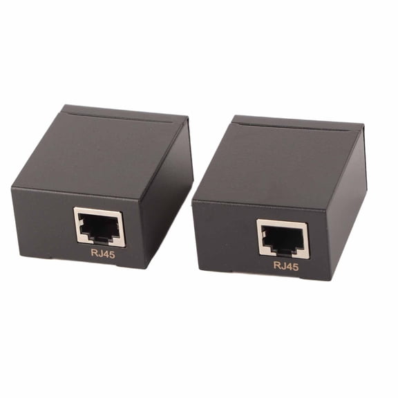 High Definition Wired VGA Extender Transmitter and Receiver Kit - 1080p Video Signal Receiver Extender over CAT-5 / 6 Ethernet Cable up to 196 ft / 60 m