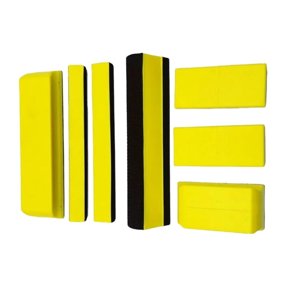 High Densities Polyurethane Buffing Pads 7PCS Manual Buffing Discs For Precise Corner Sanding And Seamless Finish