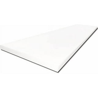 FoamTouch High Density 2 inches Height, 36 inches Width, 96 inches Length  Upholstery Foam, White