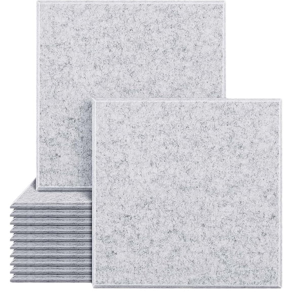 High-Density Acoustic Panel 30x30x0.9cm, Self-Adhesive Sound Absorption Board for Recording Studio, Home Office Noise Reduction