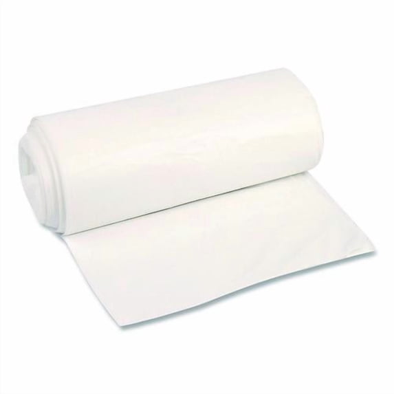 High-Density Can Liners, 56 gal, 16 mic, 43 x 48, Natural, Perforated Roll, 200/Carton | Bundle of 2