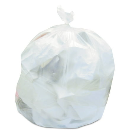 High-Density Can Liners 56 gal, 19 microns, 43" x 47", Natural, 150/Carton