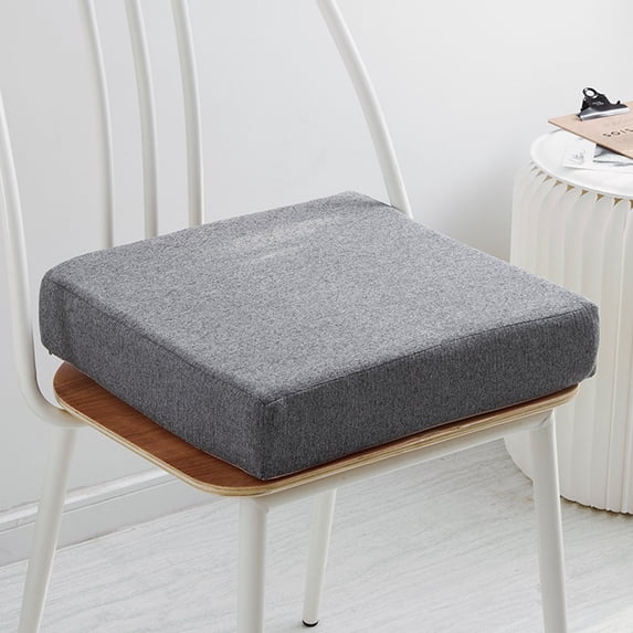 High Density Chair Pad Cozival High Density Sponge Chair Pad 40x40cm - Non Slip Seat Cushion for Dining Chair Yoga Office, Thick Comfortable Breathable Cover, Machine Washable, Non Slip Seat Cushion