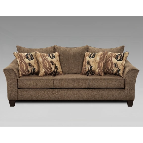 High-Density Comfort Sofa | Camero Cafe Fabric Pillowback | Up to 3 Seats