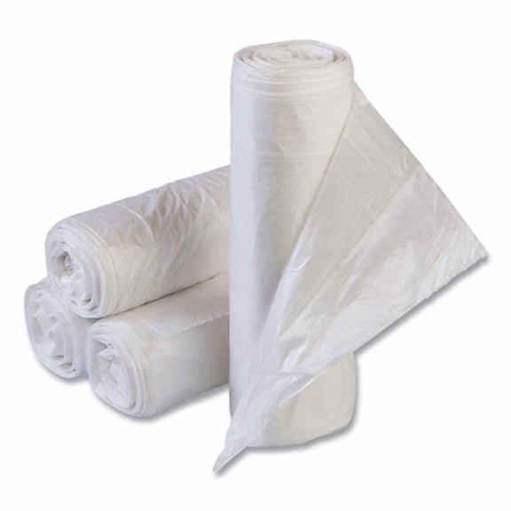 High-Density Commercial Can Liner Value Pack, 16 gal, 7 mic, 24" x 31", Clear, Interleaved Roll, 50 | Bundle of 2