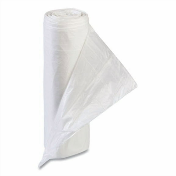 High-Density Commercial Can Liner Value Pack, 55 gal, 11 mic, 36" x 58", Clear, Interleaved Roll, 25 | Bundle of 2