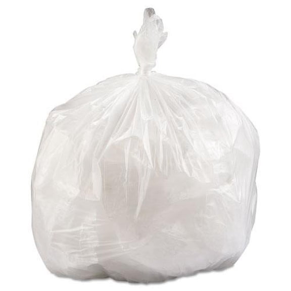 High-Density Commercial Can Liners Value Pack, 33 Gal, 14 Microns, 33" X 39", Clear, 250/carton | Bundle of 2 Cartons