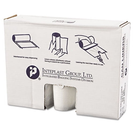 High-Density Commercial Can Liners Value Pack, 45 Gal, 12 Microns, 40" X 46", Clear, 250/carton | Bundle of 5 Cartons