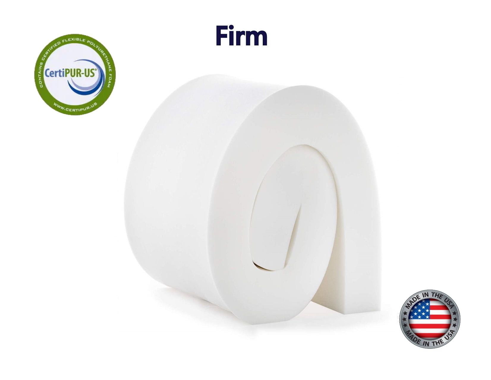 High Density Cushion Foam 5"x 24"x 80" 46ILD (Firm) Couch Seat Replacement Foam Cushion, Craft Foam, Foam Padding Ritchie Foam & Mattress