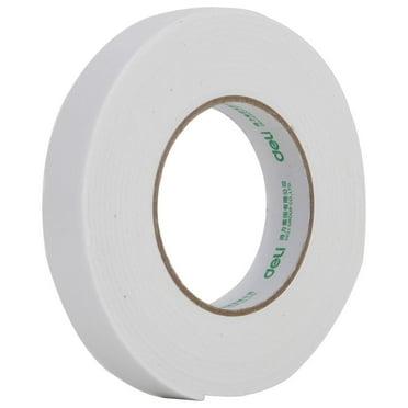 High-Density Double Sided Foam Tape Wide PE Foam Tape LED Strips Strong Adhesive for Home and Office Decor Cars and White,