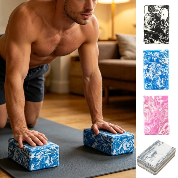 High Density EVA Foam Blocks Lightweight Non-Slip Support Bricks for Pilates and Stretching Balance Exercises
