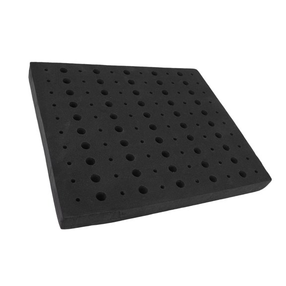 High Density EVA Foam Router Bit Storage Tray with 1/4 and 1/2 Inch Holes - Damp Proof Milling Bit Organizer Holder for Toolbox Drawer