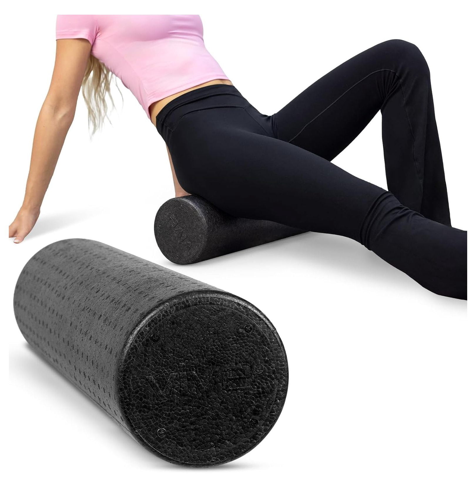 High Density Foam (18 inch) - Large Foam for Exercise, Physical Therapy, Yoga, Pilates, Stretching - Massager for Trigger Point, Deep Muscle Massage, Myofascial Release