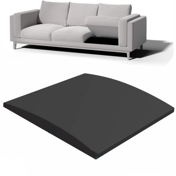 High Density Foam Cushion Support Pad - Curved Ergonomic Insert for Sagging Sofa & Chair Seats, 19.68" x 19.68" x 1.96", Firm Support Upgrade for Couches, Recliners, Office Chairs