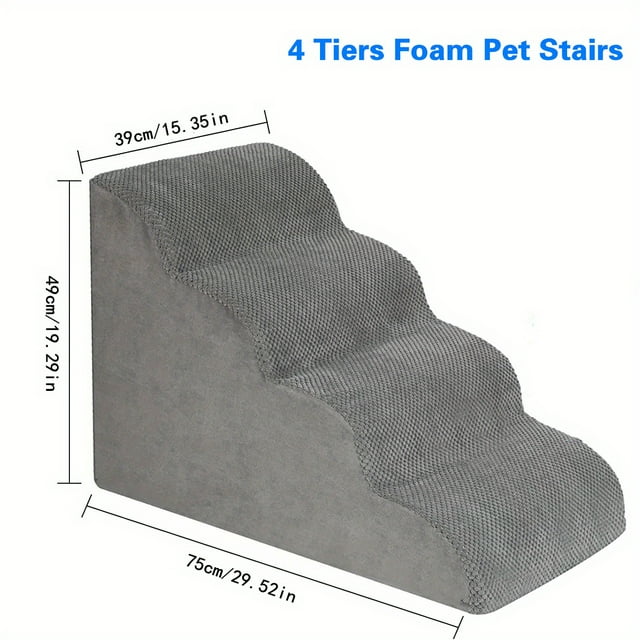 HighDensity Foam Dog Stairs NonSlip Pet Steps for Older Dogs & Ramps for Couches