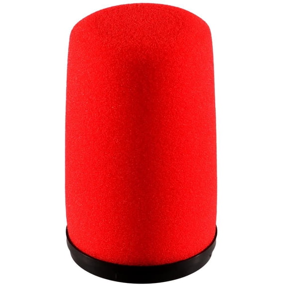 High-Density Foam Mic Covers, Replacement Windscreen for Shure SM7 Microphones – Red Microphone Cover, Reduces Plosives & Breath Noise with Snap-On Design by Auray