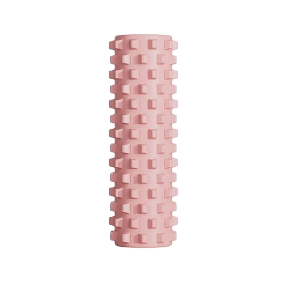 High Density Foam Roller For Muscle Massage And Deep Tissue Recovery Textured Yoga Roll For Back Legs And Full Body Training Pink-45X14Cm