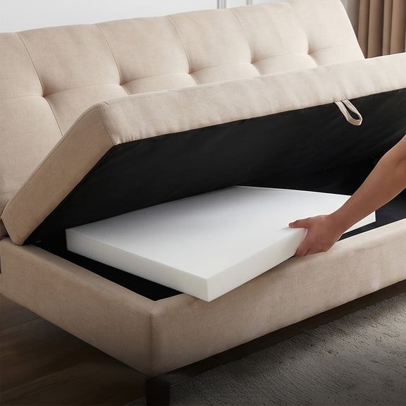 High Density Foam Sofa Cushion Insert 20x20 Inch, Firm Seat Support Pad For Sagging Couches, Ergonomic Chair Cushion Upgrade, Sofa Replacement Filler