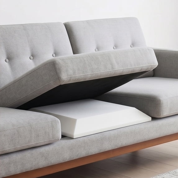 High Density Foam Sofa Cushion Support Insert - Trapezoid Seat Reinforcement Pad for Sagging Sofa Chair Lounge Seating, Ergonomic Comfort Upgrade