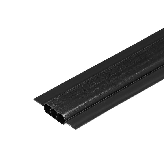 High Density HDPE Double Wall Vertical Bottom Locking Privacy Slats with Wings for 8 Foot Chain Link Fence Garden Farm Black