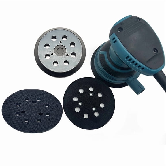 High-Density Hook Sander Pad, 5 Inch (123mm), Universal for Random Orbital Sanders, Featuring Abrasive Paper Grip and Dust Extraction