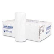 High-Density Interleaved Commercial Can Liners 60 gal 17 microns 38" x 60" Clear 200/Carton S386017N