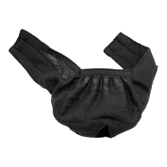 High Density Mesh Cat Calming Mask Adjustable Rear Velcro Anti-Scratch Face Cover with Nose Cutout for Grooming Bathing Nail Trimming Vet Visits(Black-S)