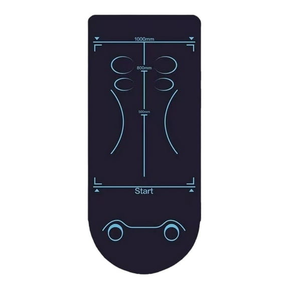 High Density Nonslip Ab Wheel Exercise Mat with Measurement Markings for Precise Workouts Sport Fitness Mat