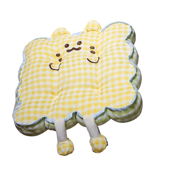 High Density PP Cotton Cute Cats Plaids Seat Cushion For Home Office Comfort