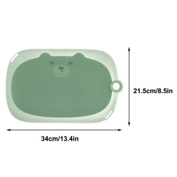 High-Density Plastic Cutting Board with Built-In Handle - Easy to Clean, Non-Slip Chopping Board for Kitchen - BPA-Free Small Cutting Board and Dishwasher Safe Design(Small, 5.9X9.8inch)