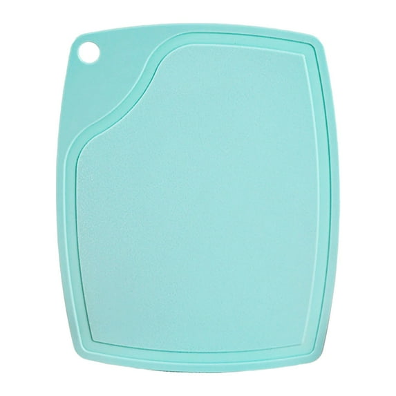 High-Density Plastic Cutting Board - Easy to Clean & Store,Non-Slip Chopping Board for Kitchen - BPA-Free Small Cutting Board and Dishwasher Safe Design for Chopping, Slicing, Prep(Blue,7.7x6.1")