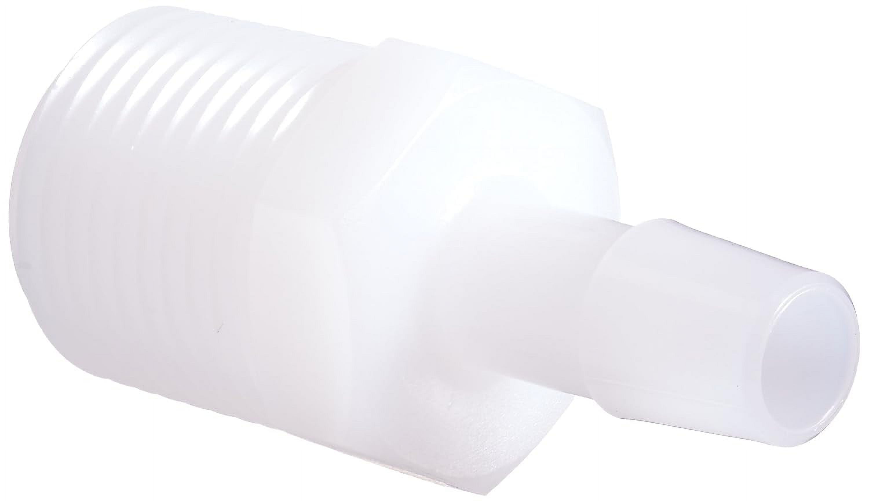 High Density Polyethylene Adapter Fitting, 1/214 NPT to 3/8" Hose Barb