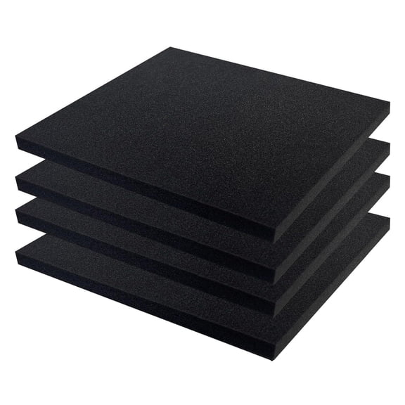 High-Density Polyu Foam Padding 4 Pack Tear-Resistant Cushioning for Crafting, Camera Gear Secure Transport