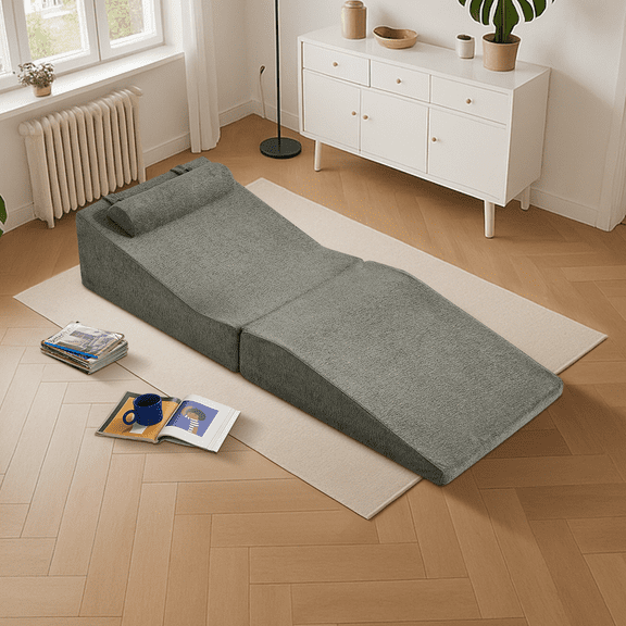 High-Density Pure Sponge Sofa Foldable & Portable Tatami Lounger, Multi-Functional Sofa Bed for Living Room & Bedroom, No Assembly, Eco-Friendly, Multiple Colors