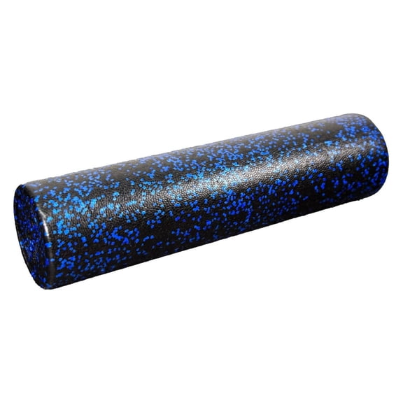 High-Density Round Foam for Muscle Soreness Recovery, Exercise, Massage - 18", 24", 36" Blue Fleck (24 Inch)