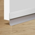 thumbnail image 1 of High Density Silicone Door Seal Weather Stripping Tape | Self-Adhesive Insulating Draft Stopper for Door Frames | 39in Long Roll, White, 1 of 6