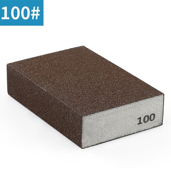 High Density Sponge Sanding Block with 7 Grit Options for Wood Metal and More
