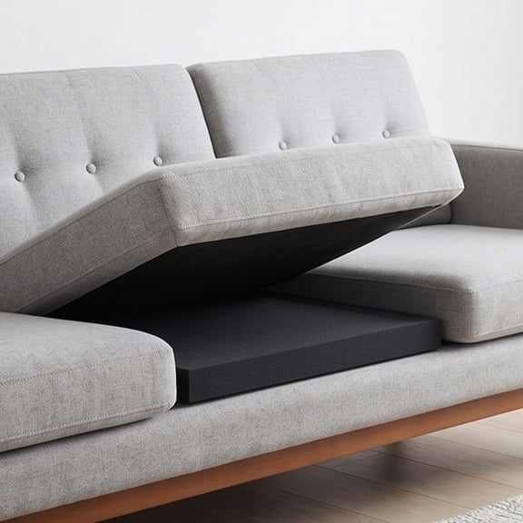High-Density Square Foam Cushion Support Insert, Firm Replacement Padding for Sagging Sofa Seats, Chairs, Lounges, Benches, DIY Upholstery Projects, and Comfortable Home Seating